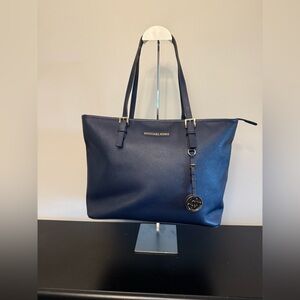 Michael Kors Navy Blue Tote Bag